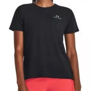 NWT Under Armour RUSH Short Sleeve Performance Shirt Black Women’s Small S